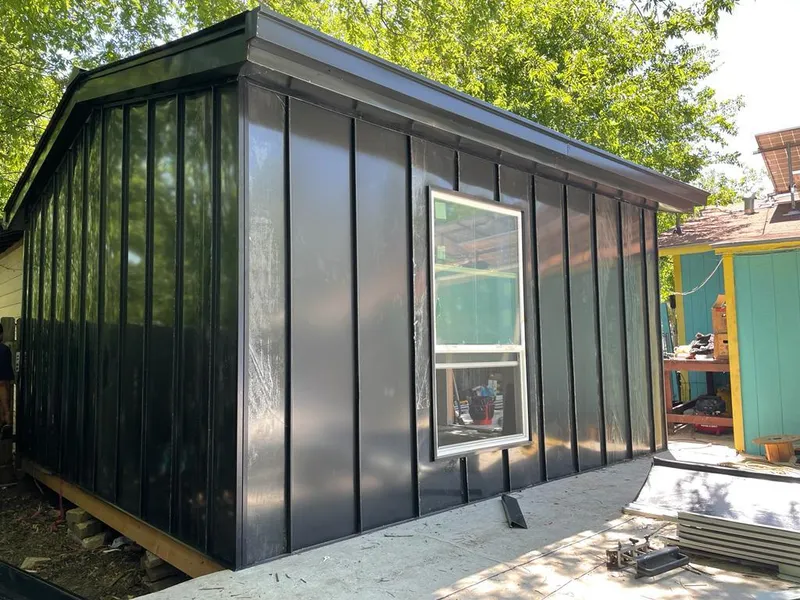 Black standing seam metal wall panels for Metal Roof Installation in Hueytown